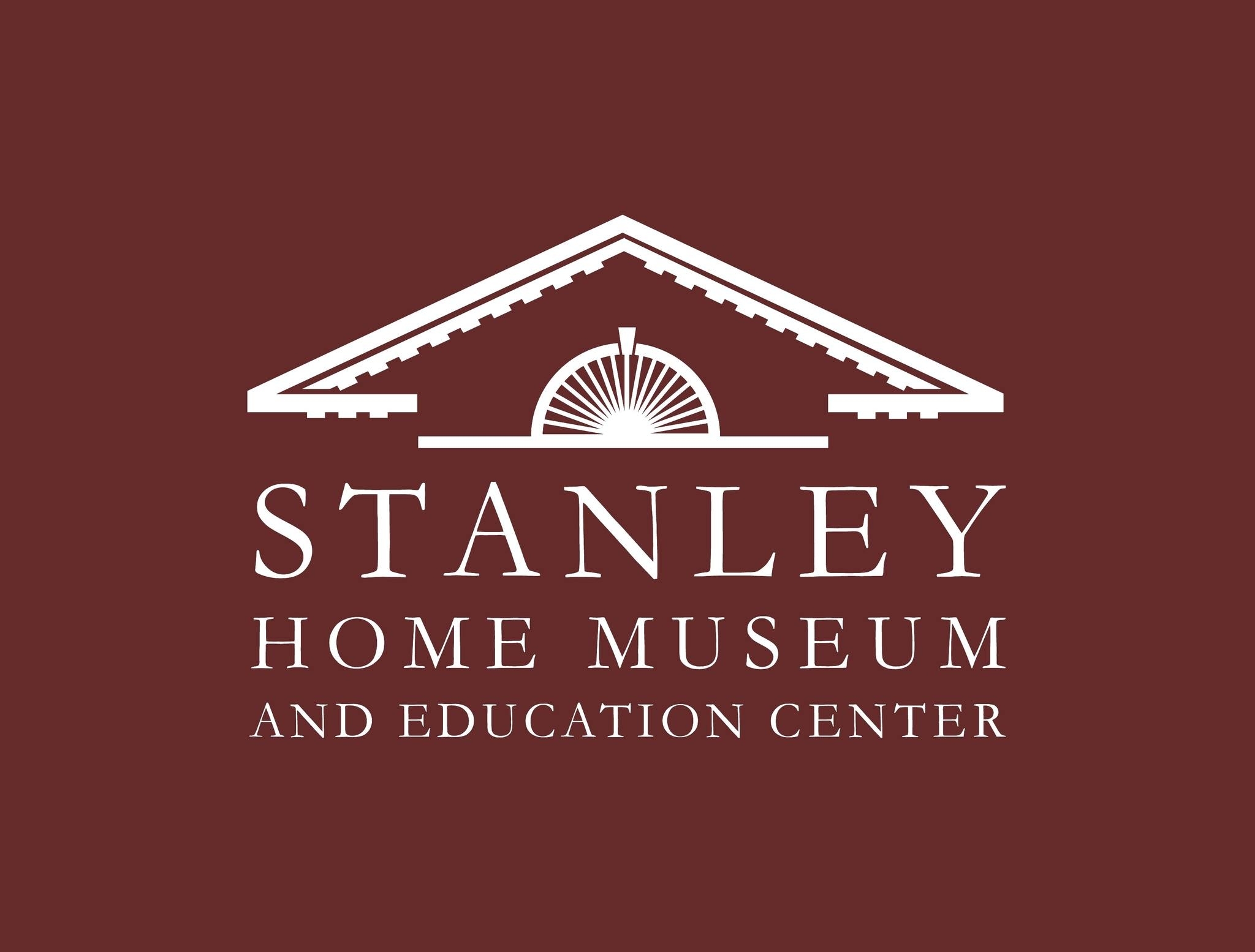 stanley home museum logo on maroon background